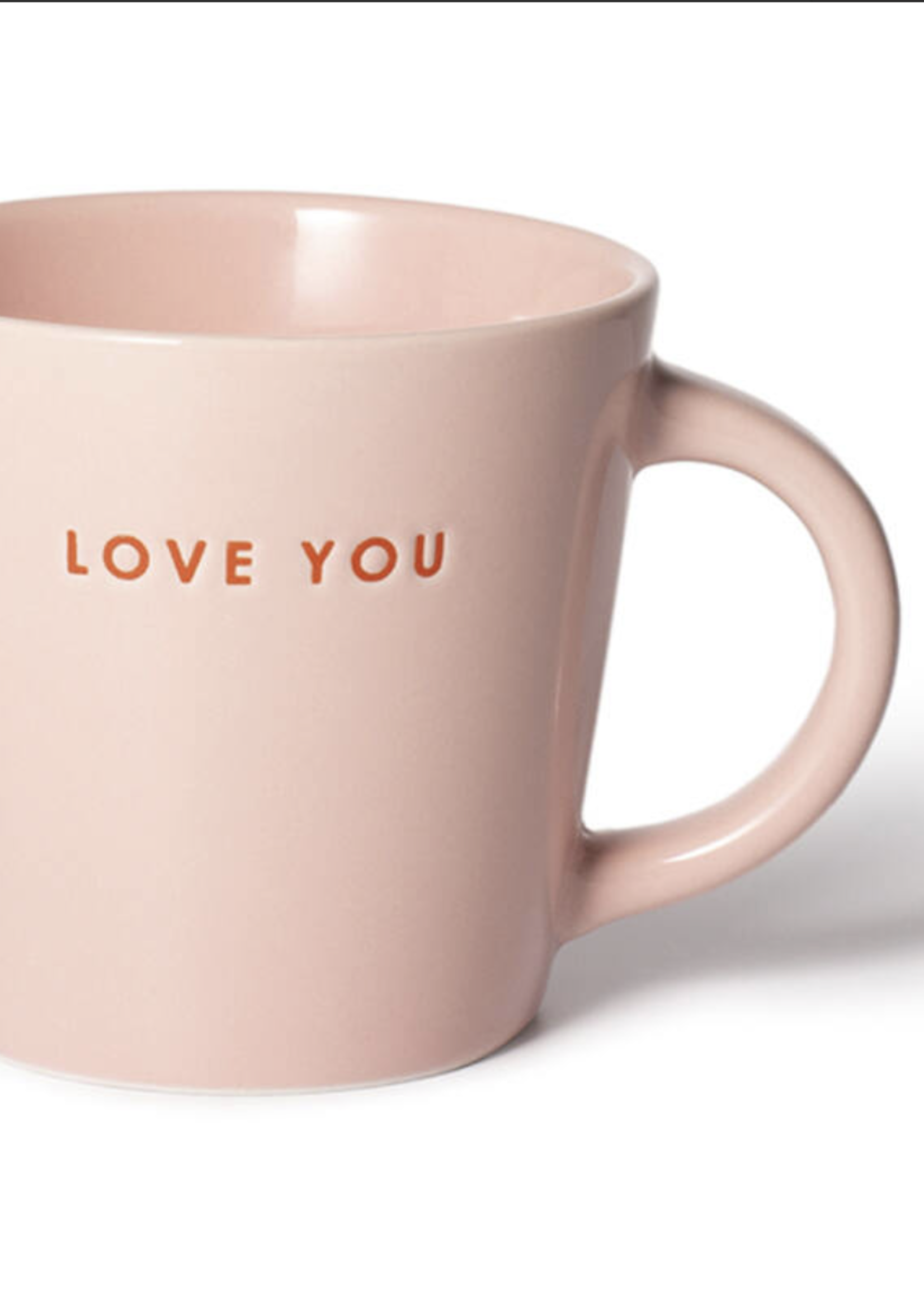 Vondels Ceramic cappuccino cup LOVE YOU pink 250ml