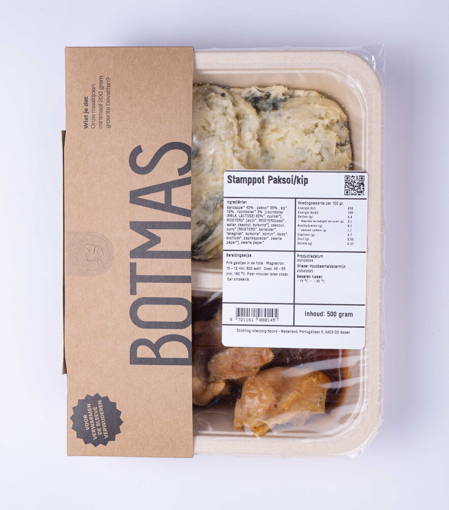 Botmas Stamppot Paksoi met Kip - RTE