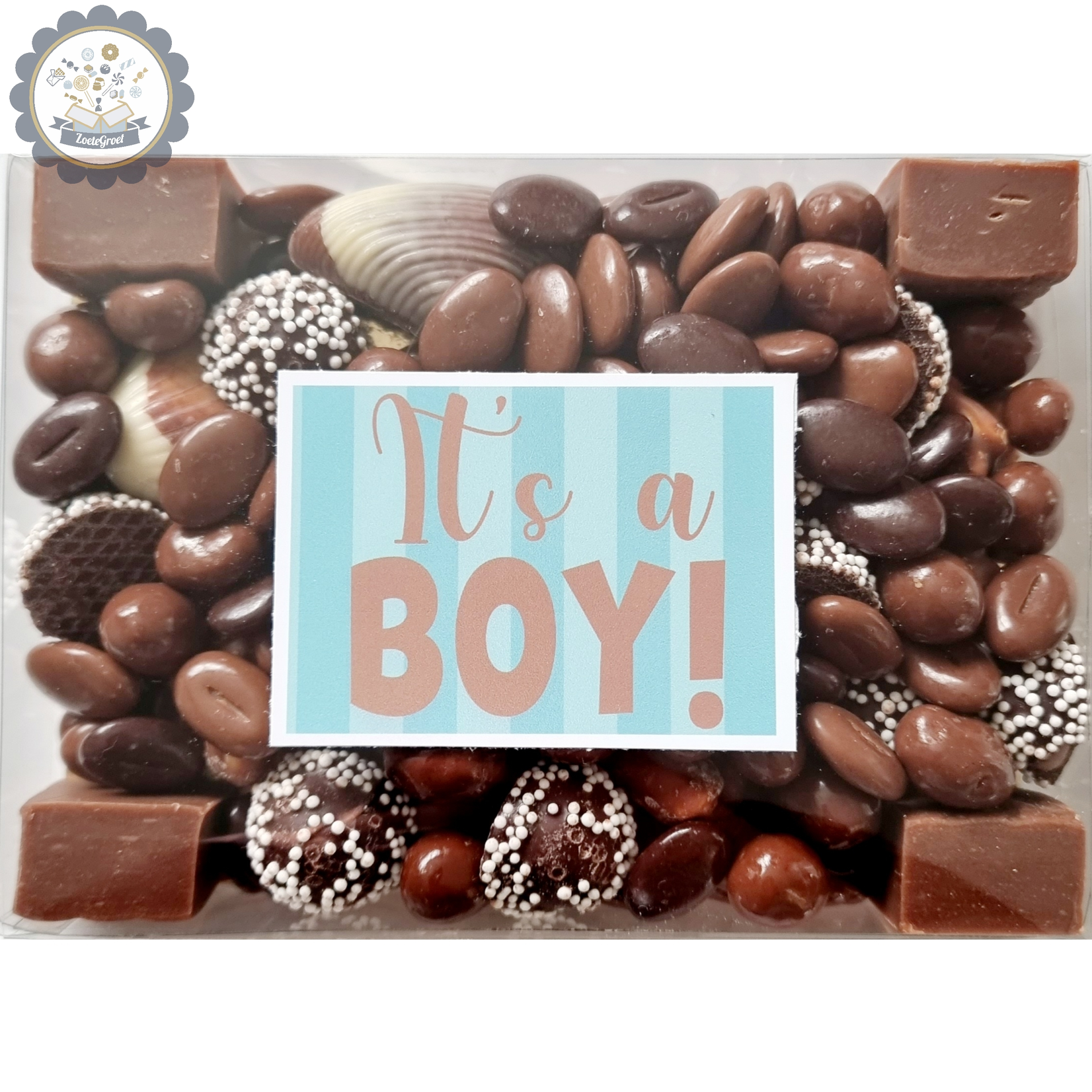 ZoeteGroet Chocolade doosje - Baby Boy