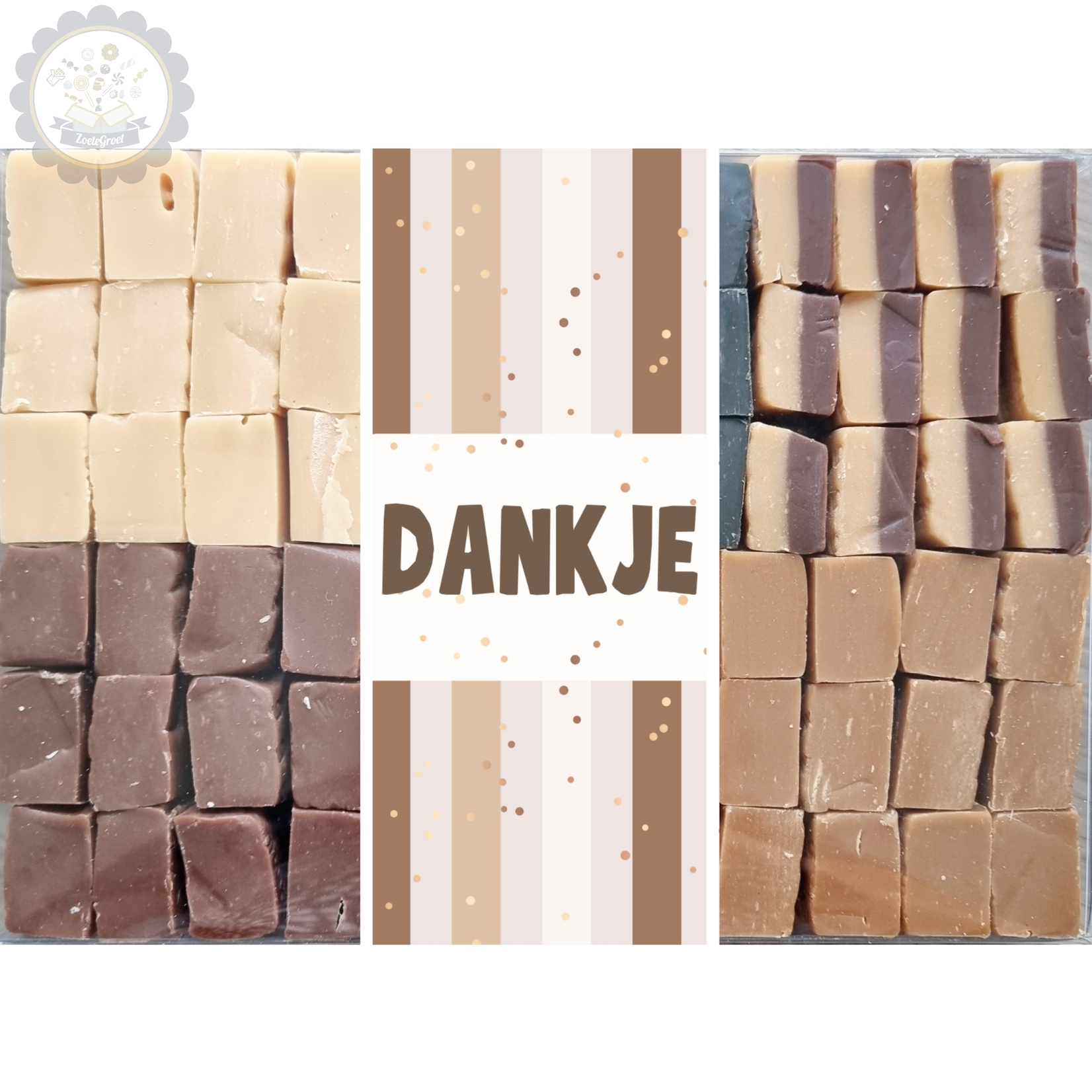 ZoeteGroet Snoepbox Fudge: Dankje