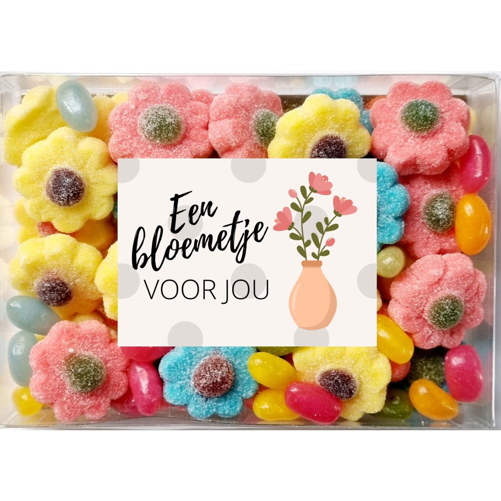 ZoeteGroet Snoepdoosje Moment Mini: Bloemetje