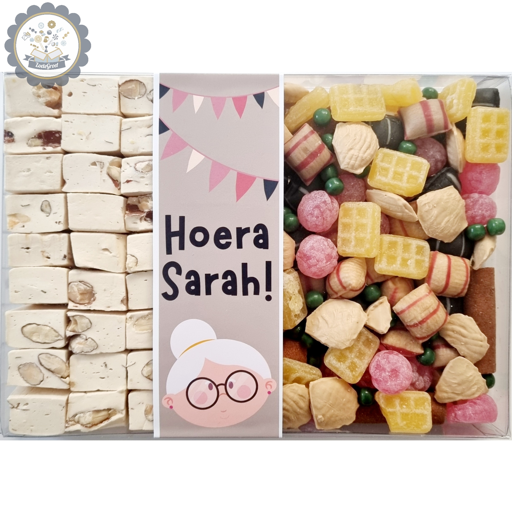 ZoeteGroet Mix Snoepbox: Hoera Sarah
