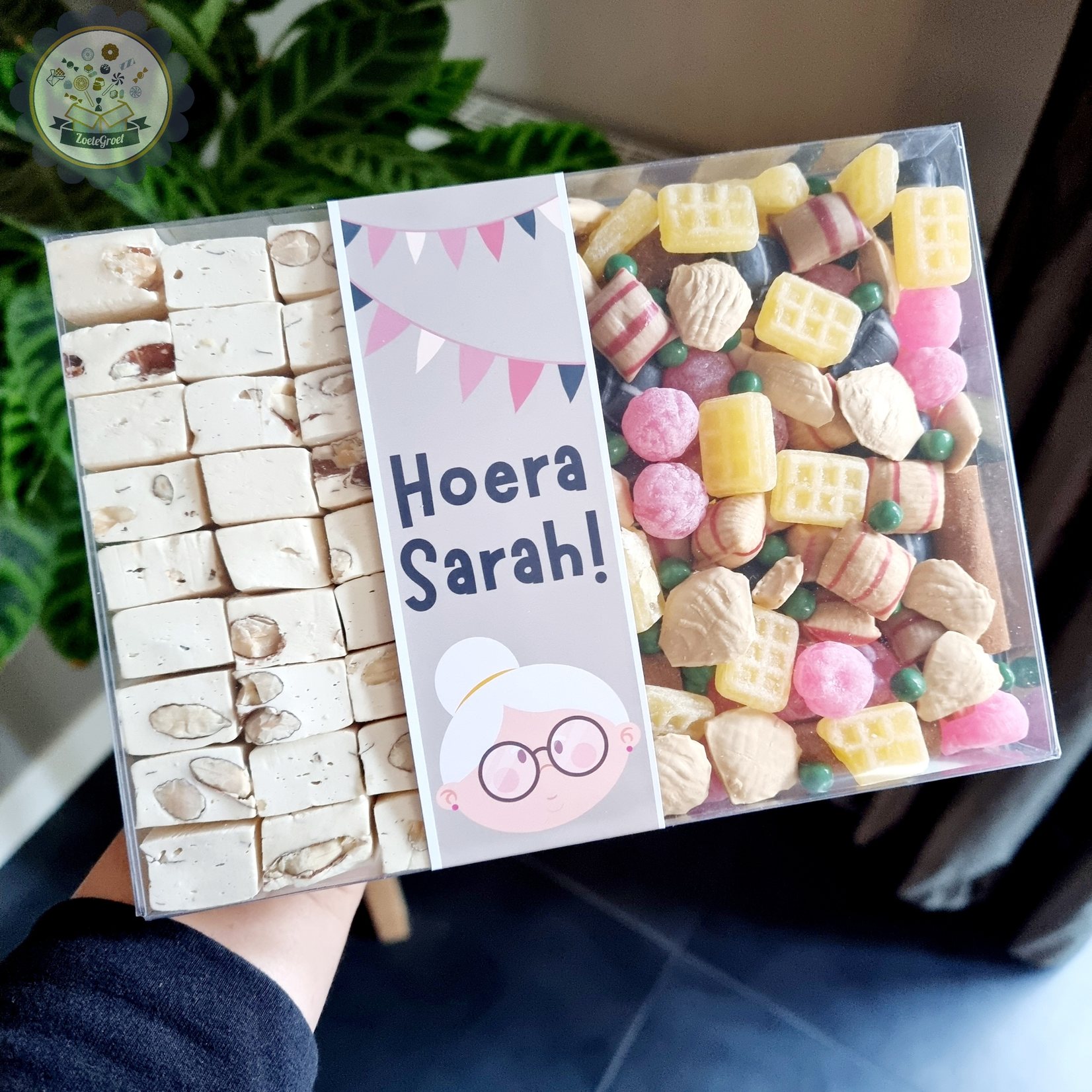 ZoeteGroet Mix Snoepbox: Hoera Sarah