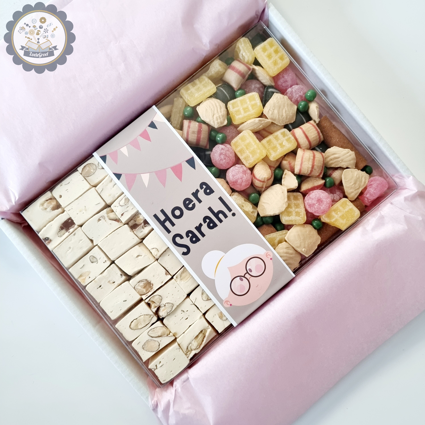 ZoeteGroet Mix Snoepbox: Hoera Sarah