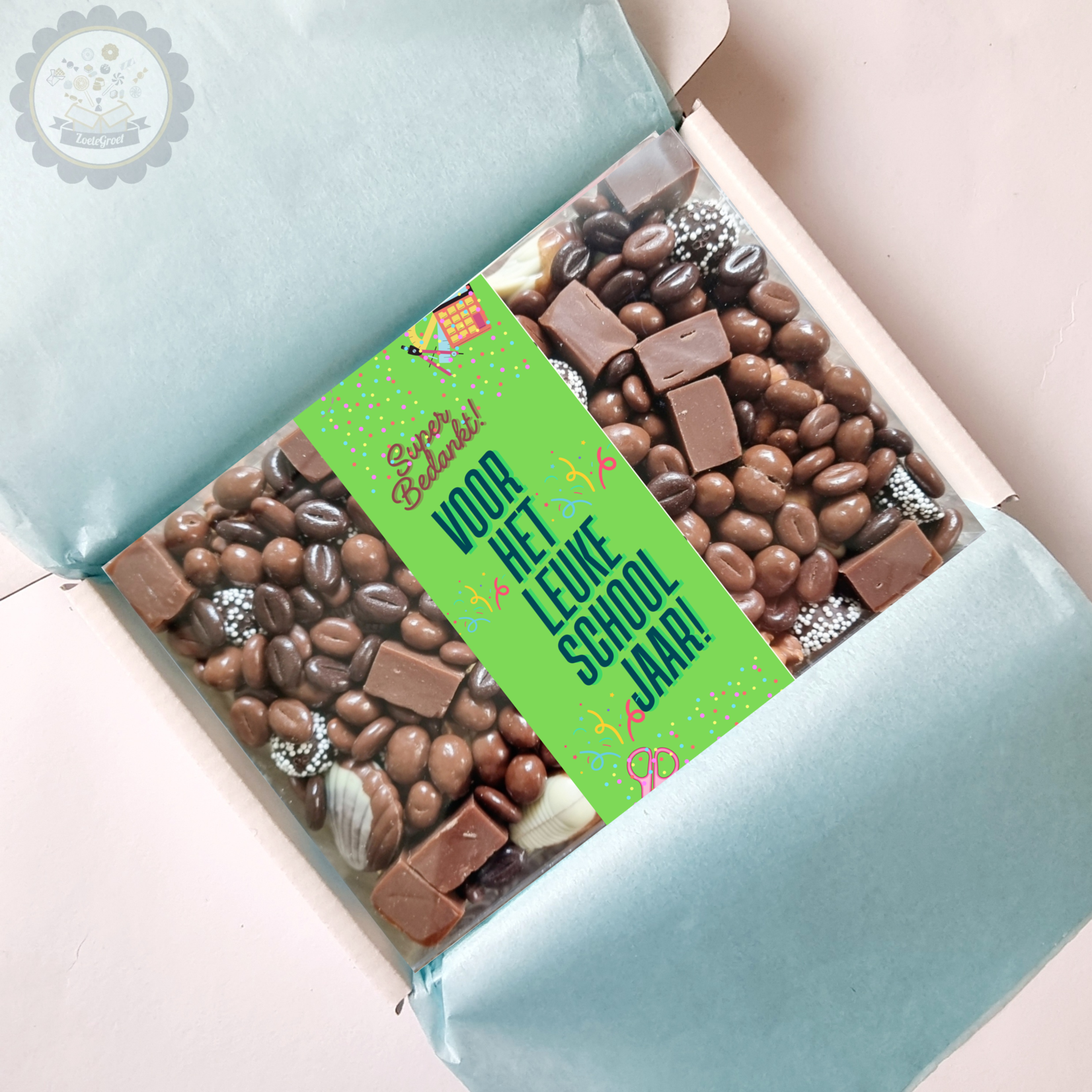 ZoeteGroet Mix Chocobox: Bedankt Voor Het Fijne Schooljaar!