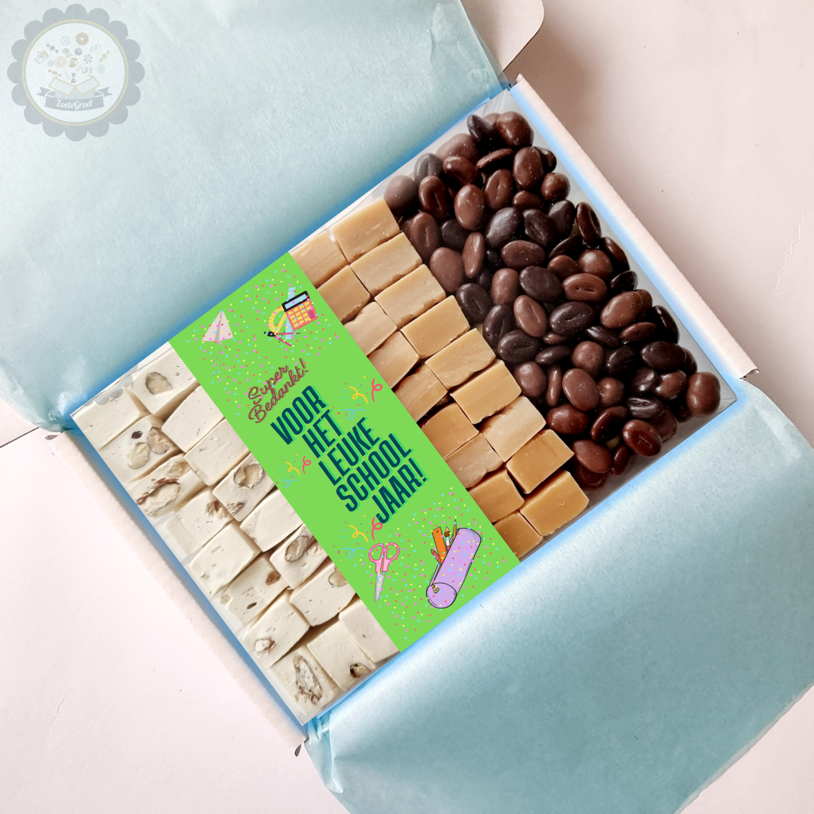 ZoeteGroet Trio Cadeaubox: Bedankt voor het Leuke Schooljaar!