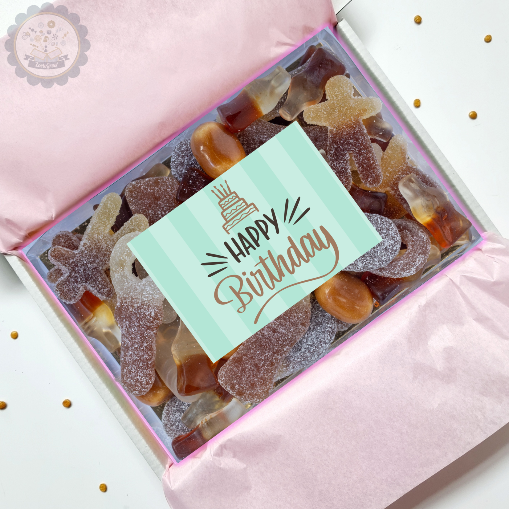ZoeteGroet Minimix Snoepbox Cola: Happy Birthday!