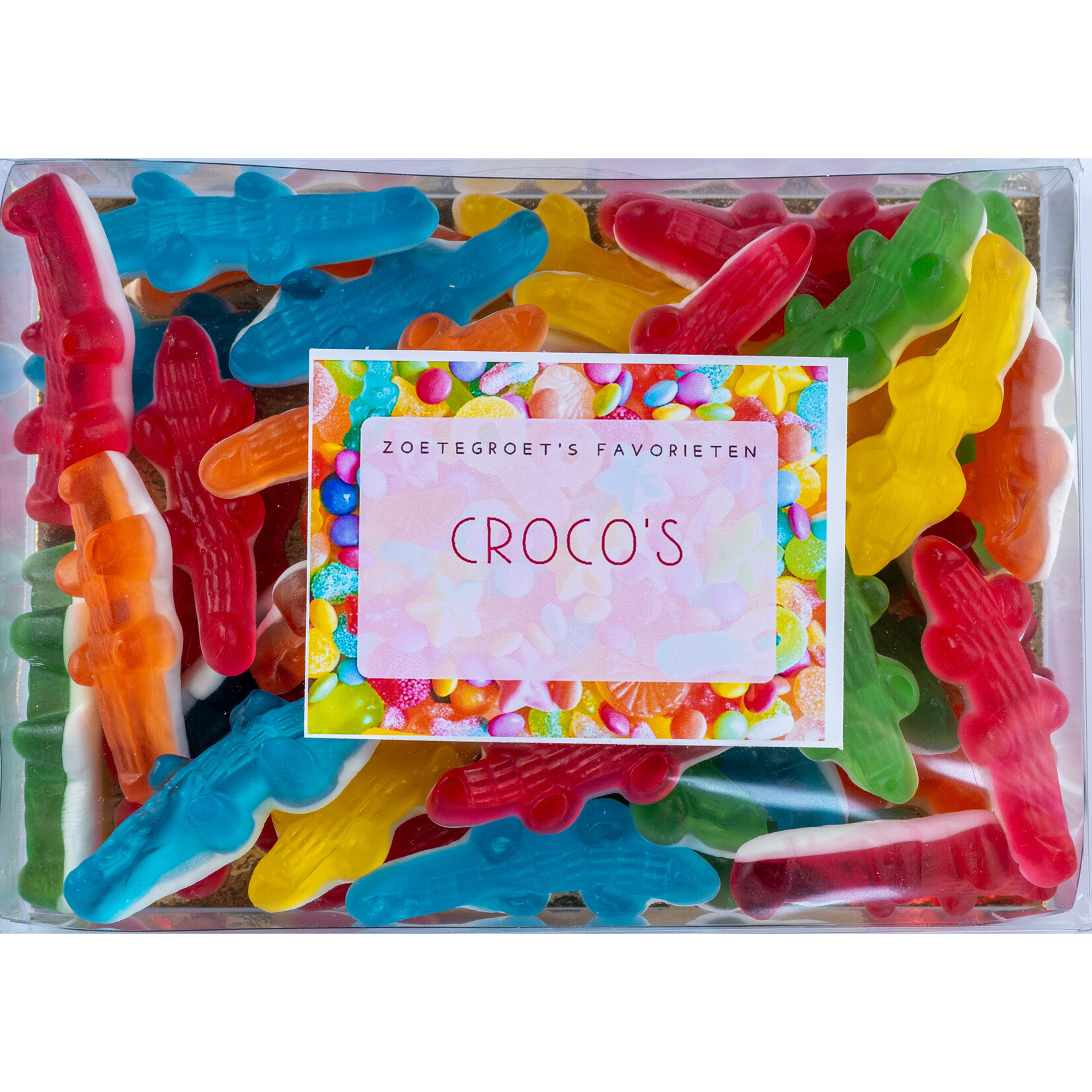 ZoeteGroet ZoeteGroet Favorieten: Croco's! Met tekst sticker naar keuze!
