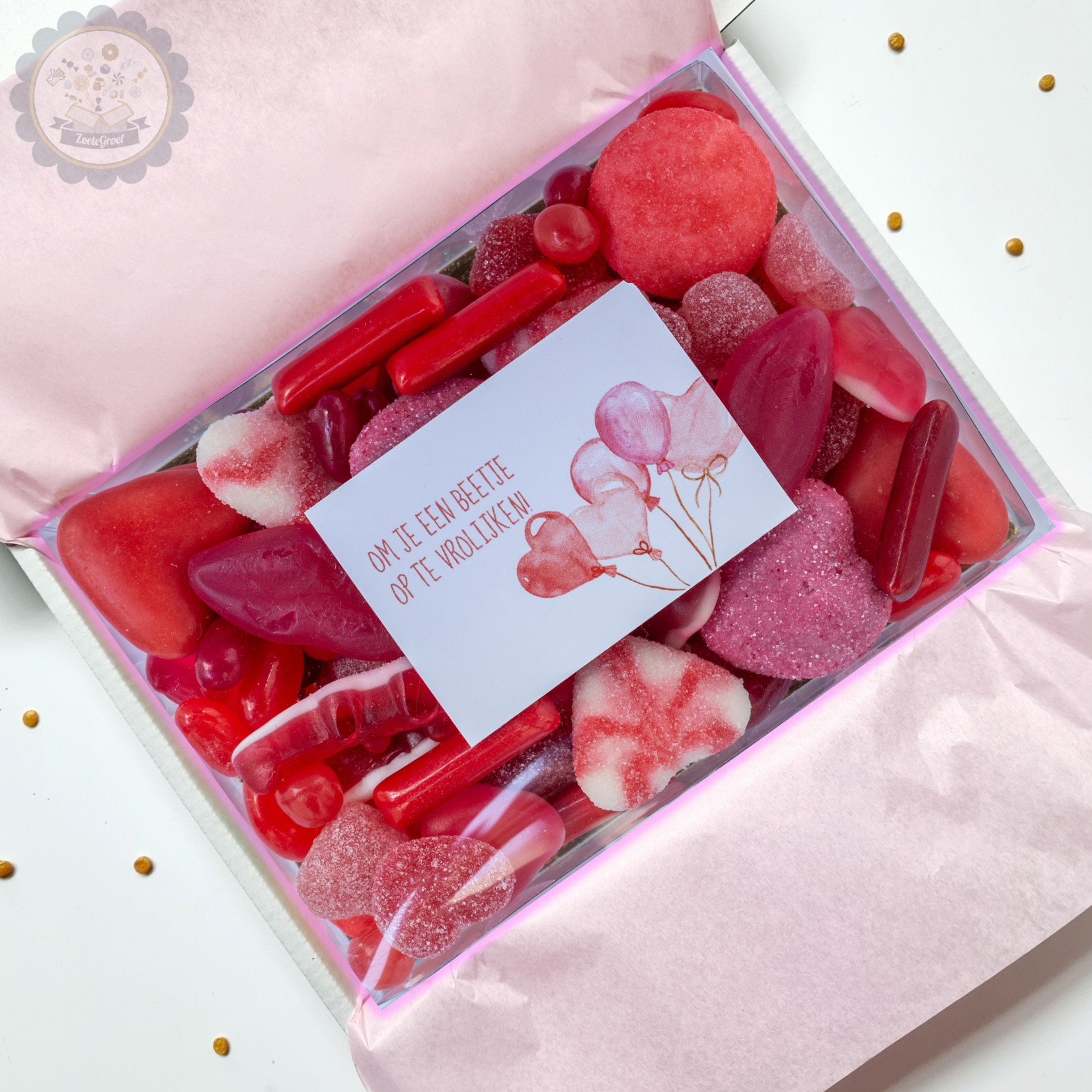 ZoeteGroet Minimix Kleur Snoepbox: Om  je een beetje Op te Vrolijken!