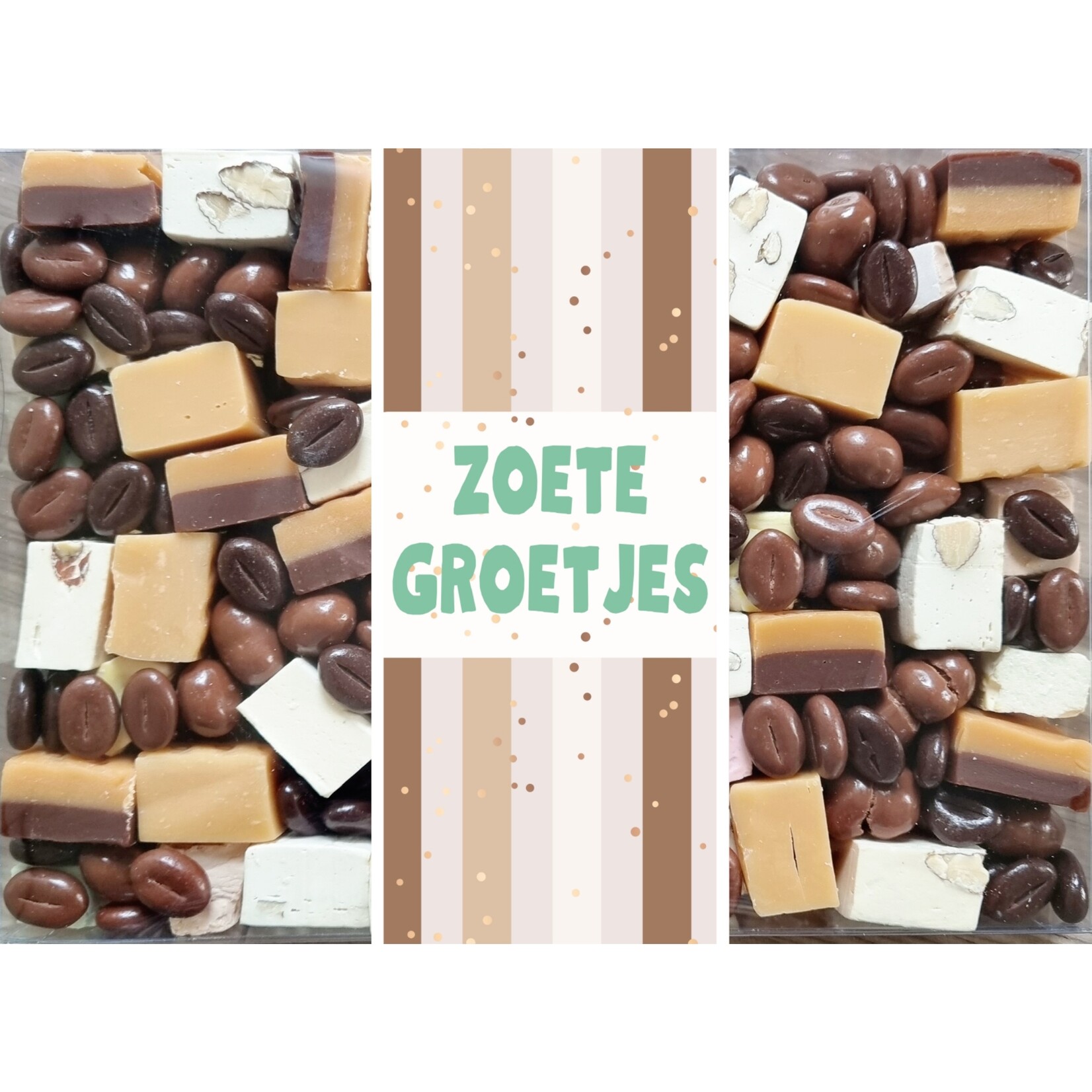 ZoeteGroet Mix Snoepbox: Onweerstaanbaar lekker! Met tekst sticker naar keuze!