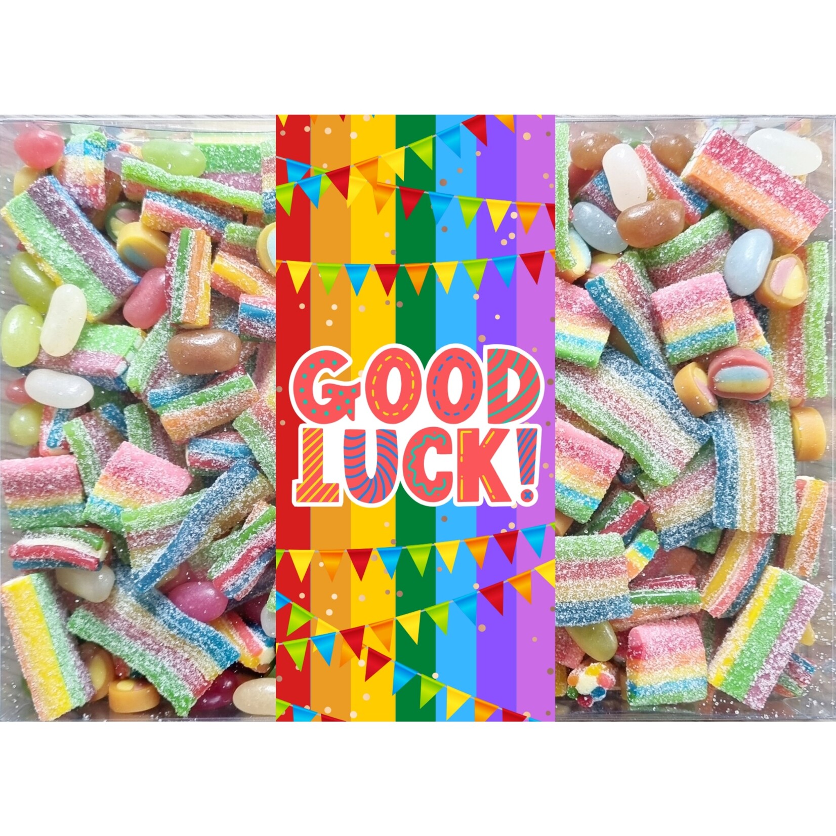 ZoeteGroet Mix Snoepbox Regenboog: Good Luck!