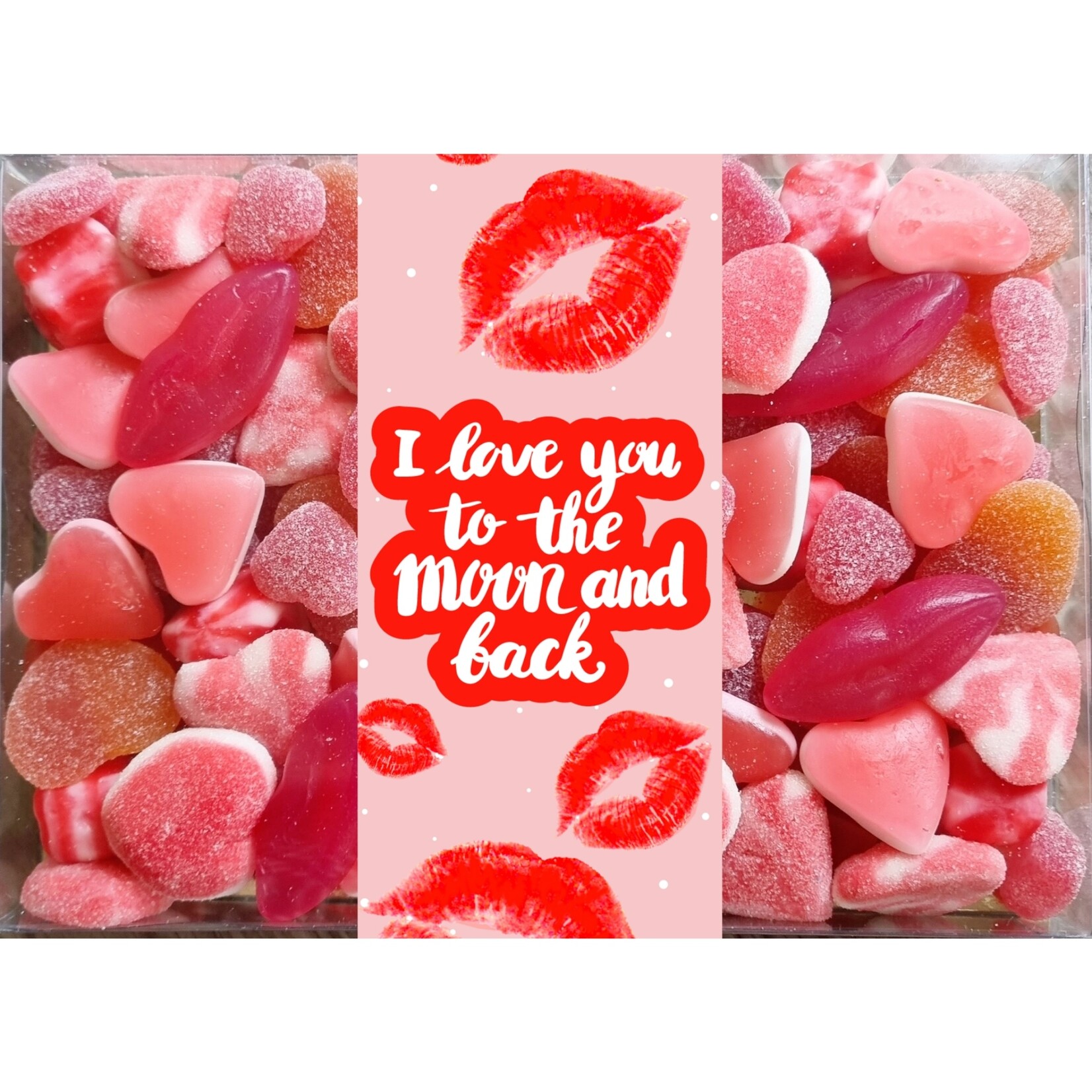 ZoeteGroet Mix Snoepbox: Love you to the Moon and back!