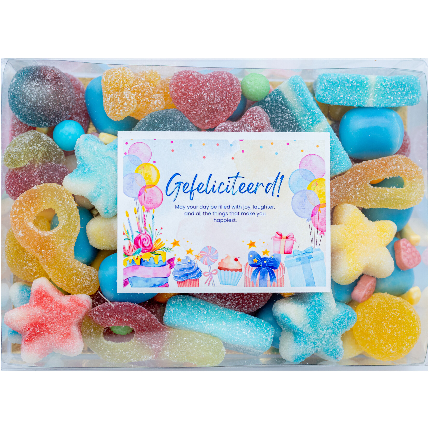 ZoeteGroet Minimix Snoepbox: Gefeliciteerd kleurrijk!