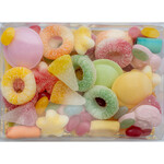 ZoeteGroet Minimix Snoepbox: Pastel met sticker tekst naar keuze!