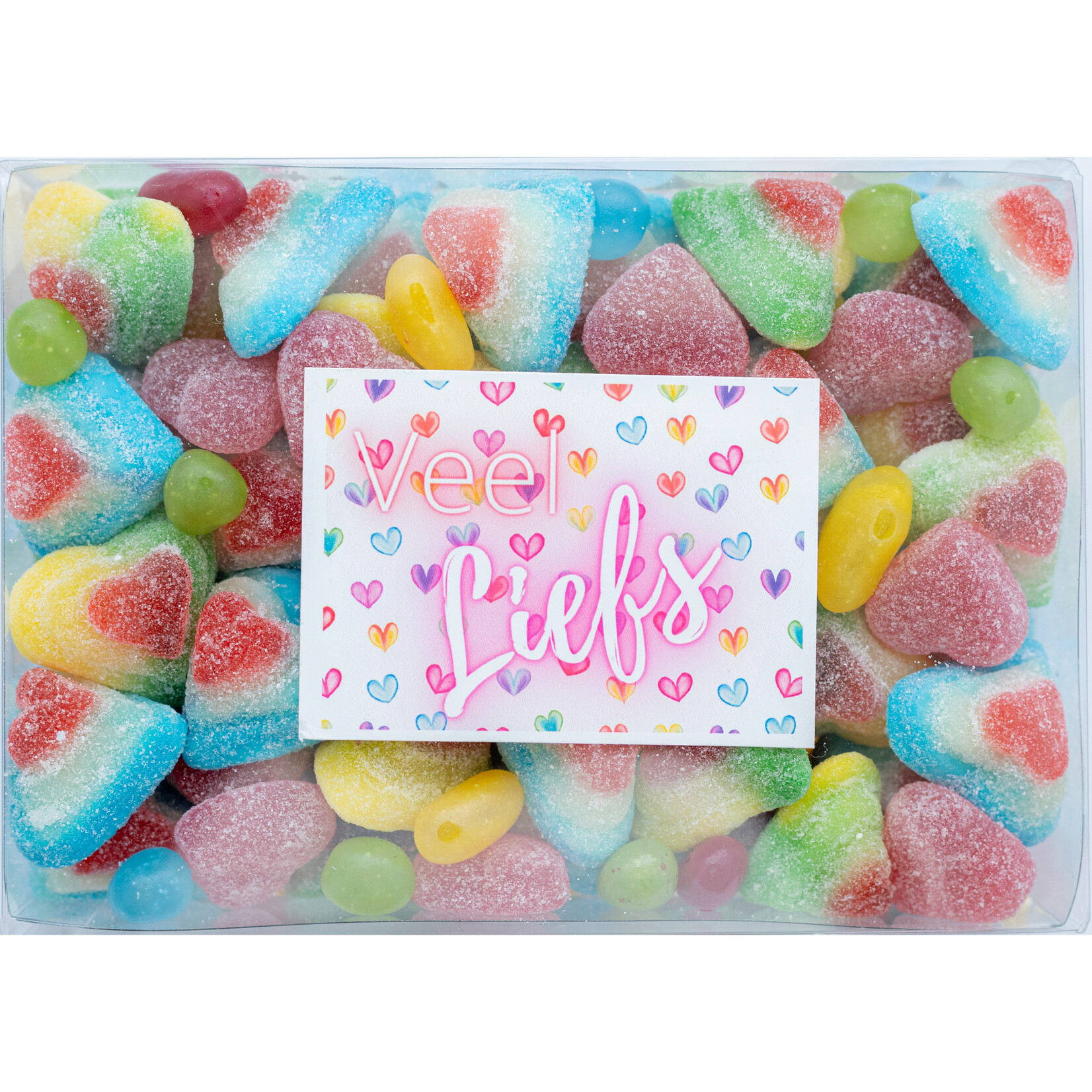 ZoeteGroet Minimix Snoepbox: Kleurrijk Veel Liefs!