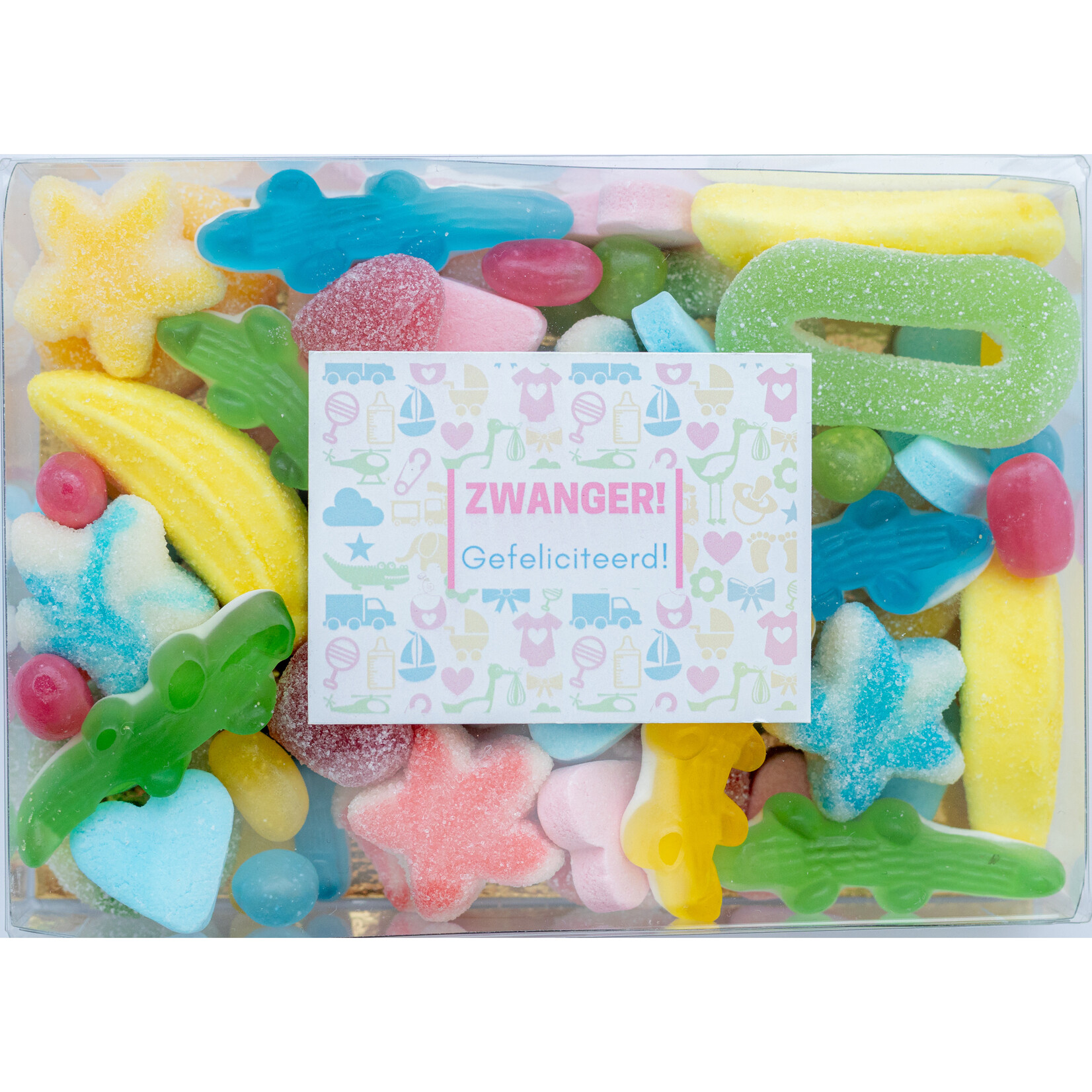 ZoeteGroet Minimix Snoepbox: Zwanger Gefeliciteerd!