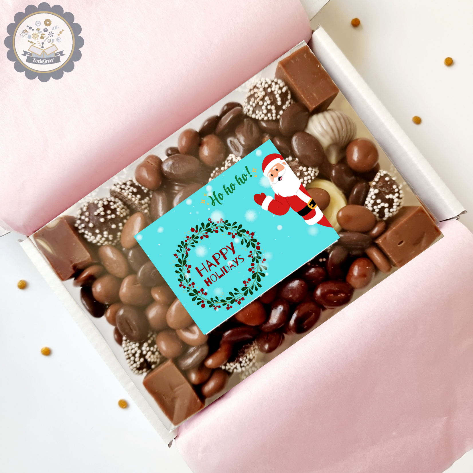 ZoeteGroet Chocolade doosje: Happy Holidays!