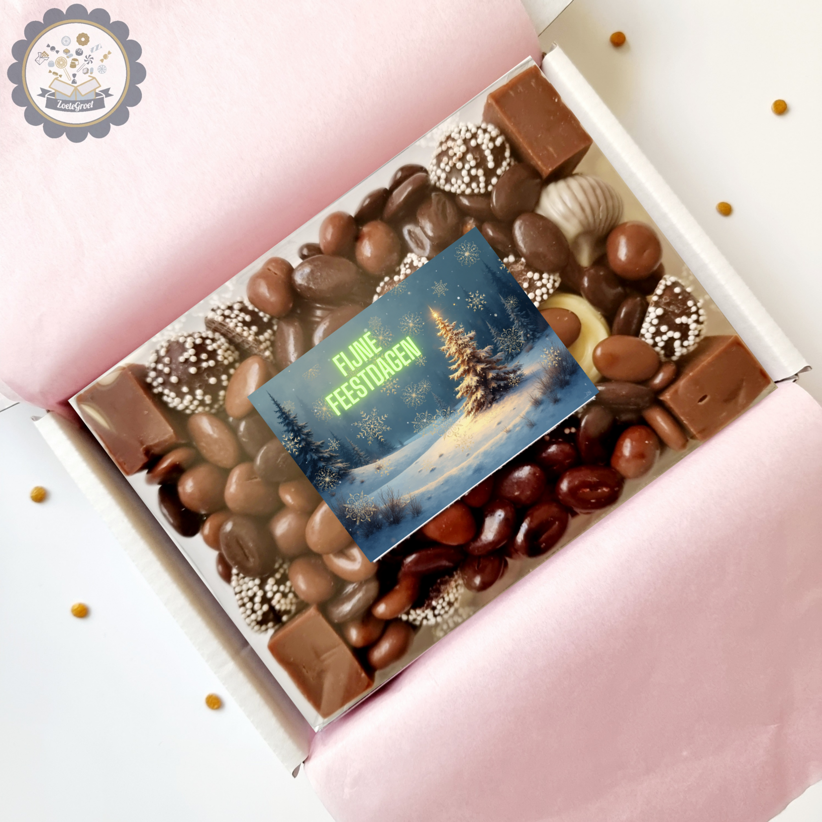 ZoeteGroet Minimix Chocolade: Fijne feestdagen!