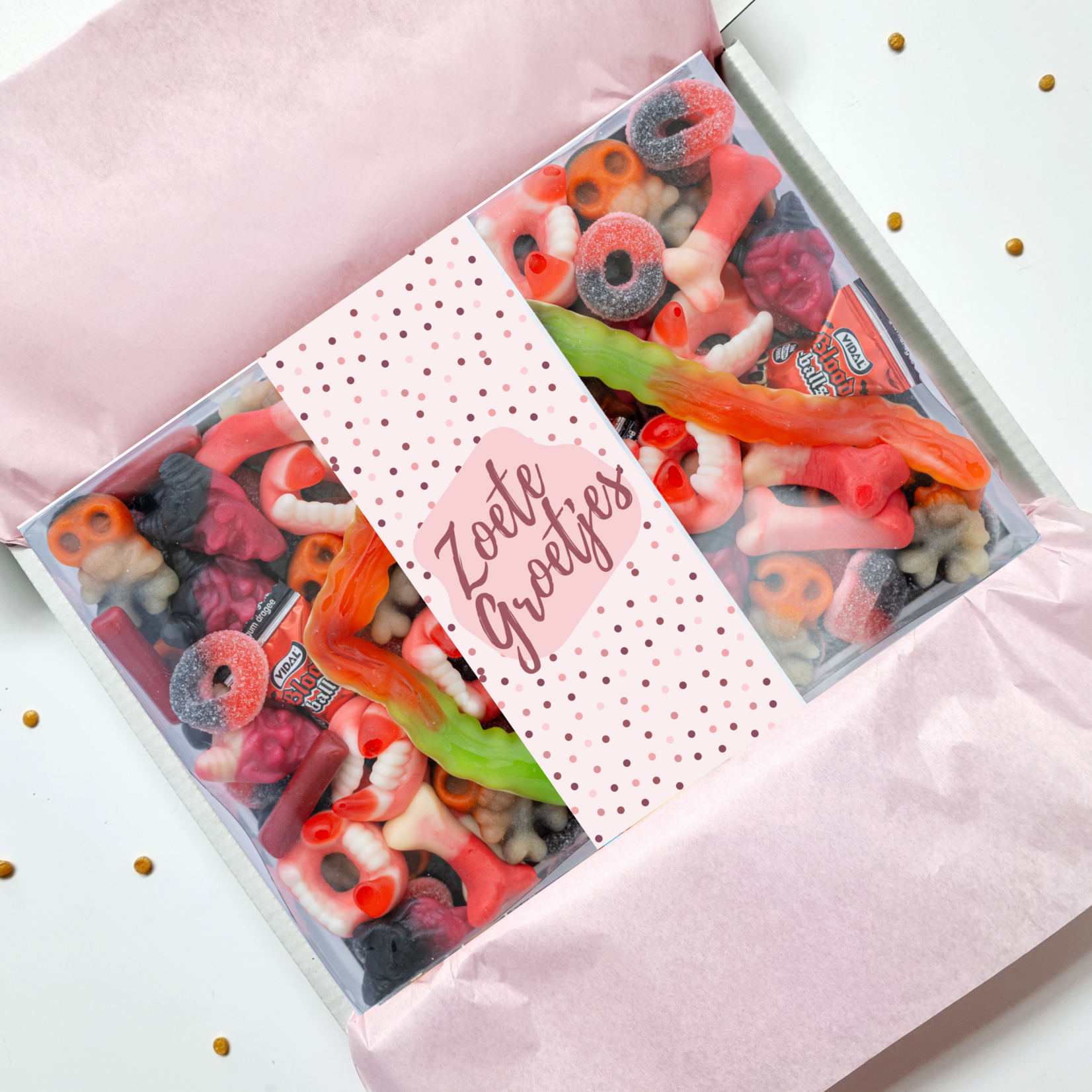ZoeteGroet Mix Snoepbox scary snoepjes: ZoeteGroetjes!
