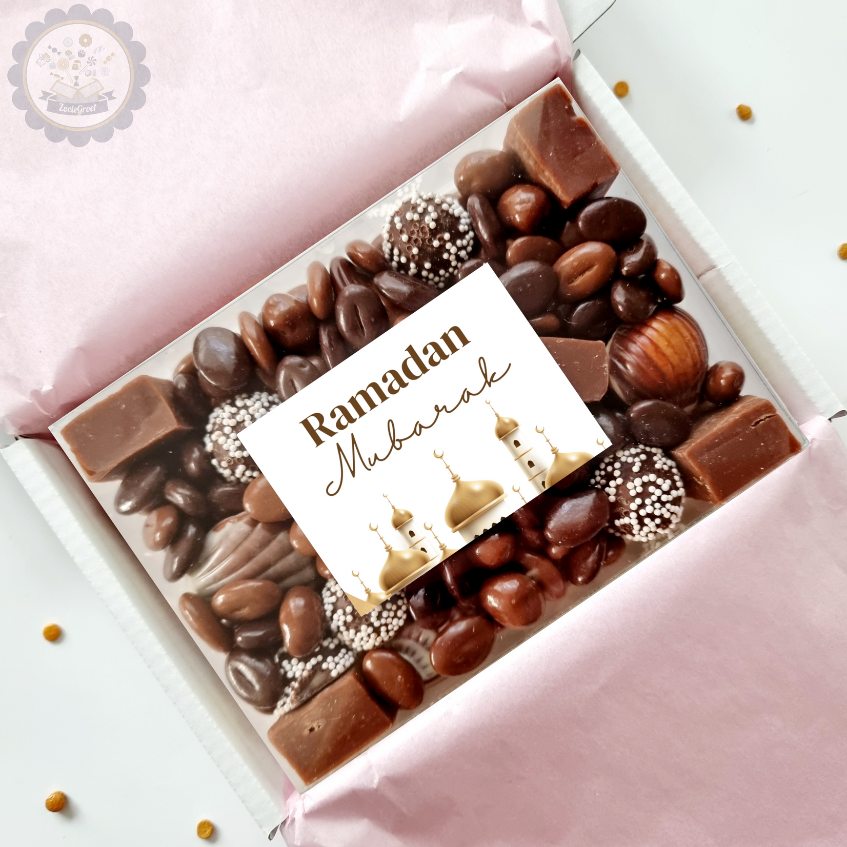 ZoeteGroet Ramadan Mubarak chocolade doosje!