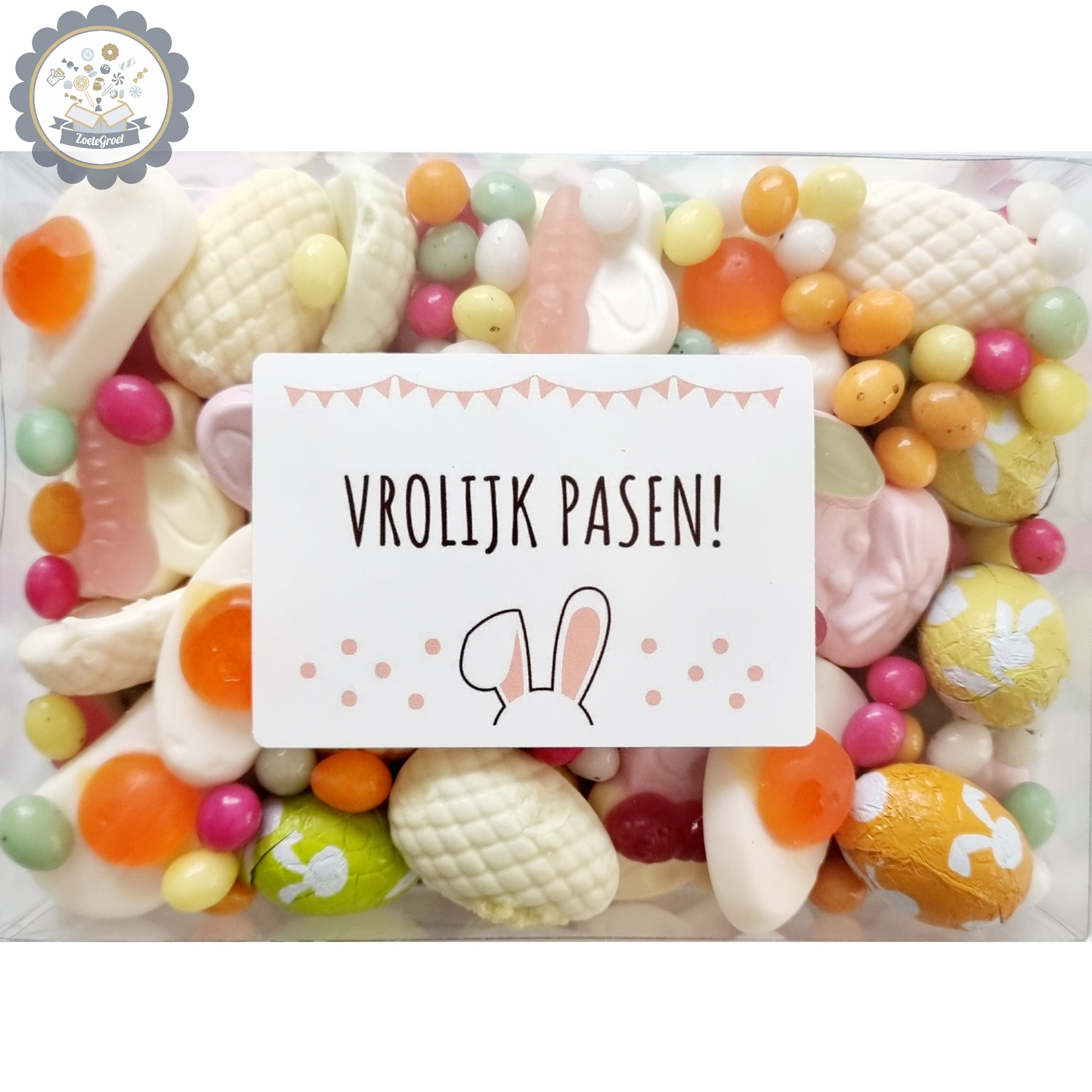 ZoeteGroet Snoepdoos Mini: Pastel Pasen!