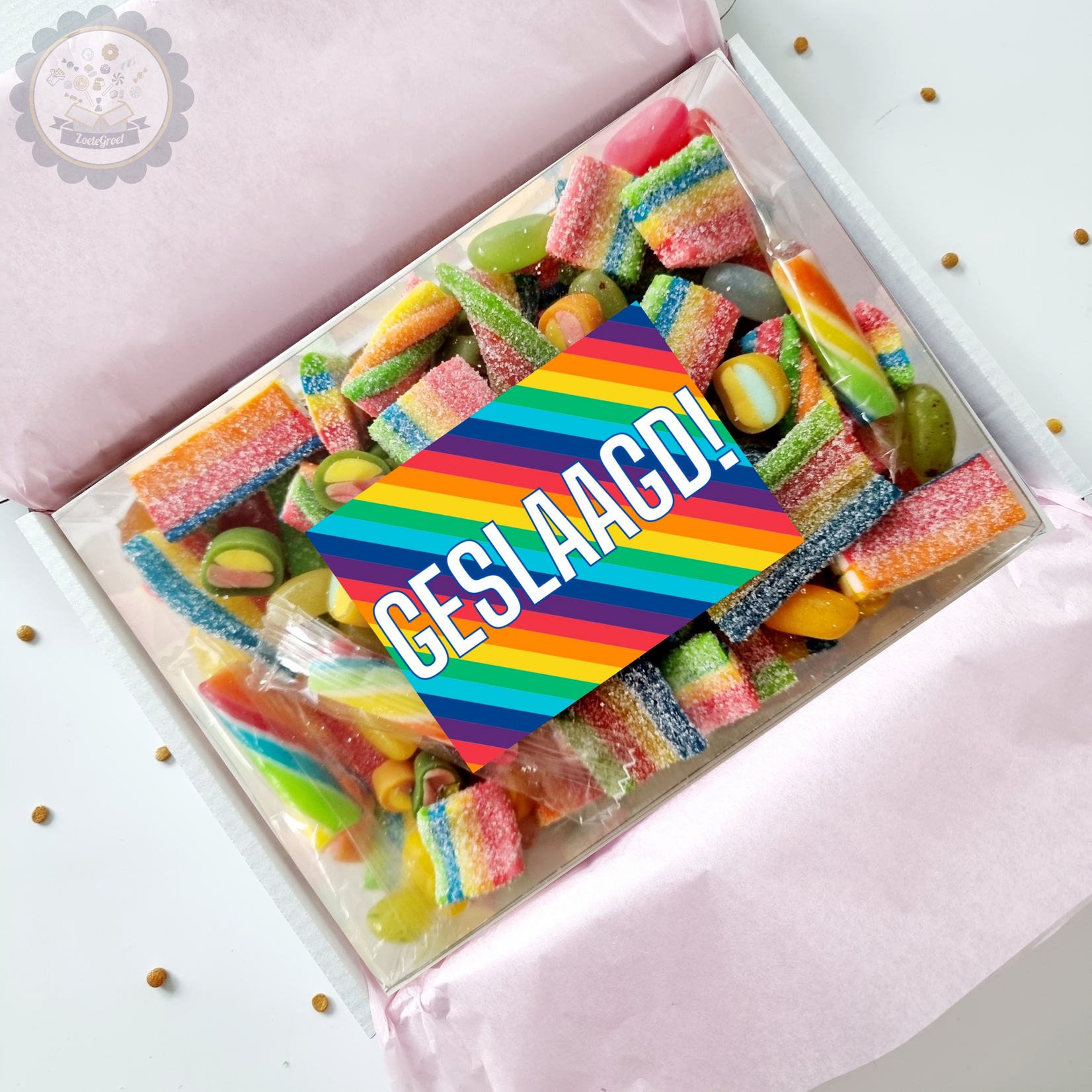ZoeteGroet Minimix Snoepbox Rainbow: Geslaagd!