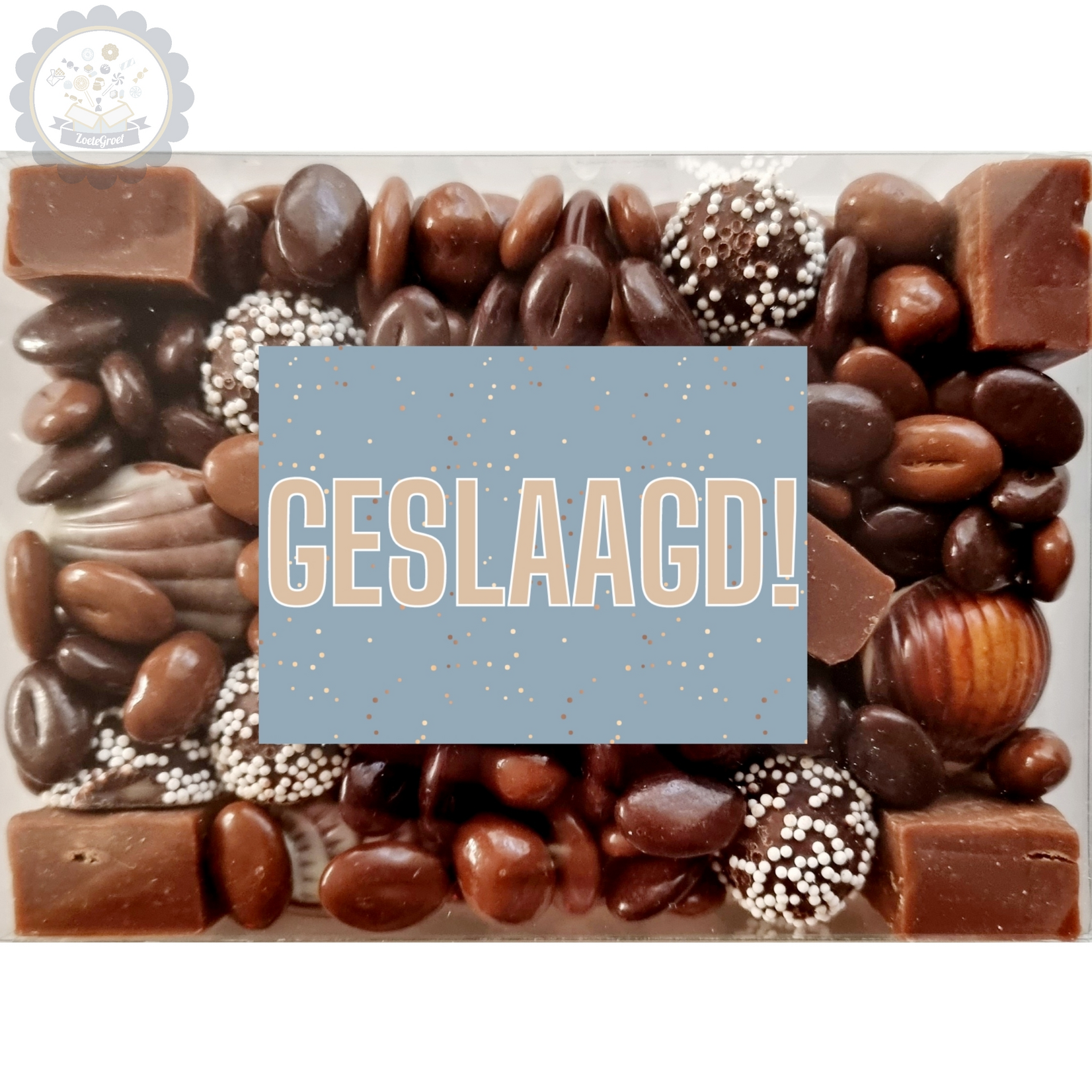ZoeteGroet ini chocolade box: Hoera Geslaagd!