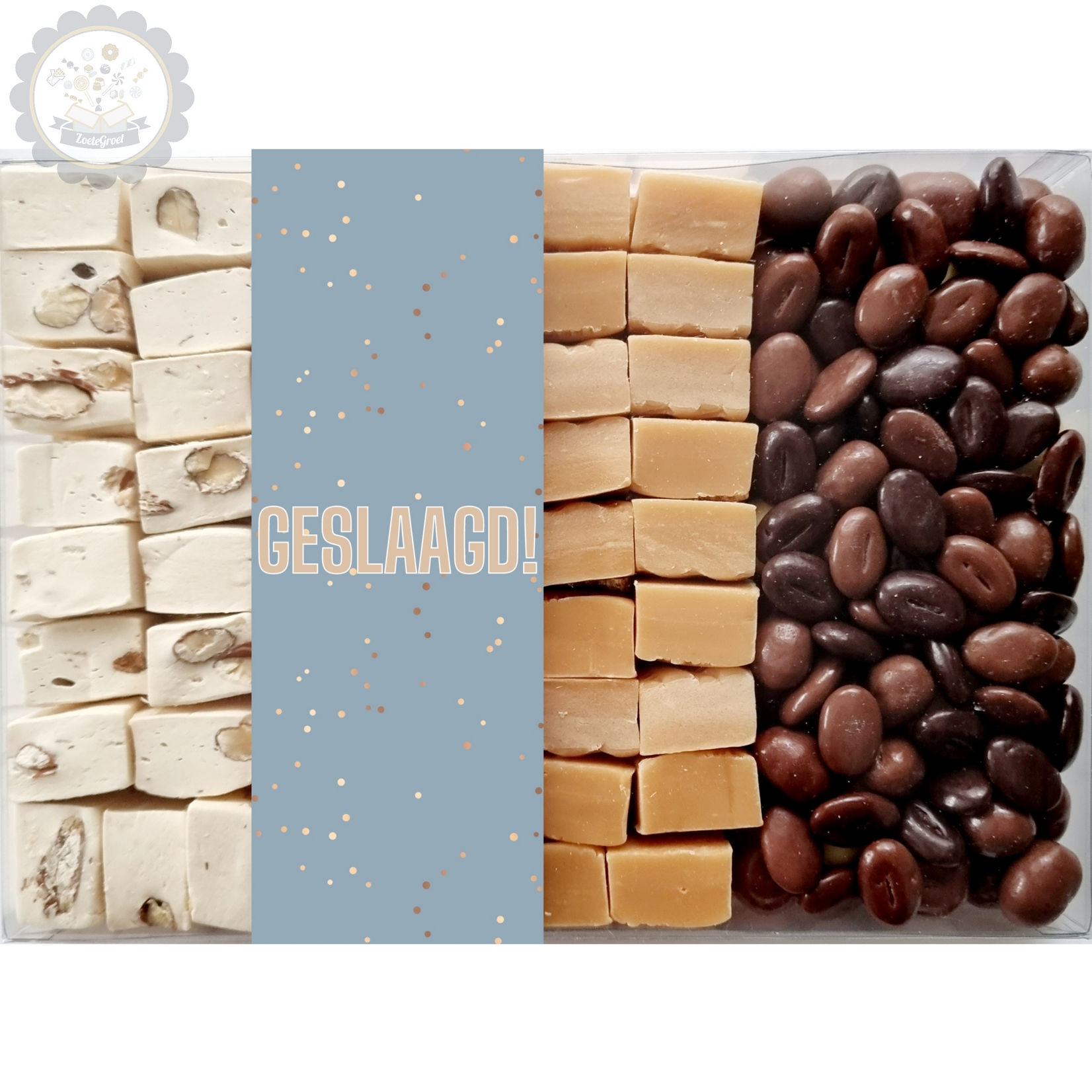 ZoeteGroet Luxe Cadeaubox met chocolade,fudge en nougat!