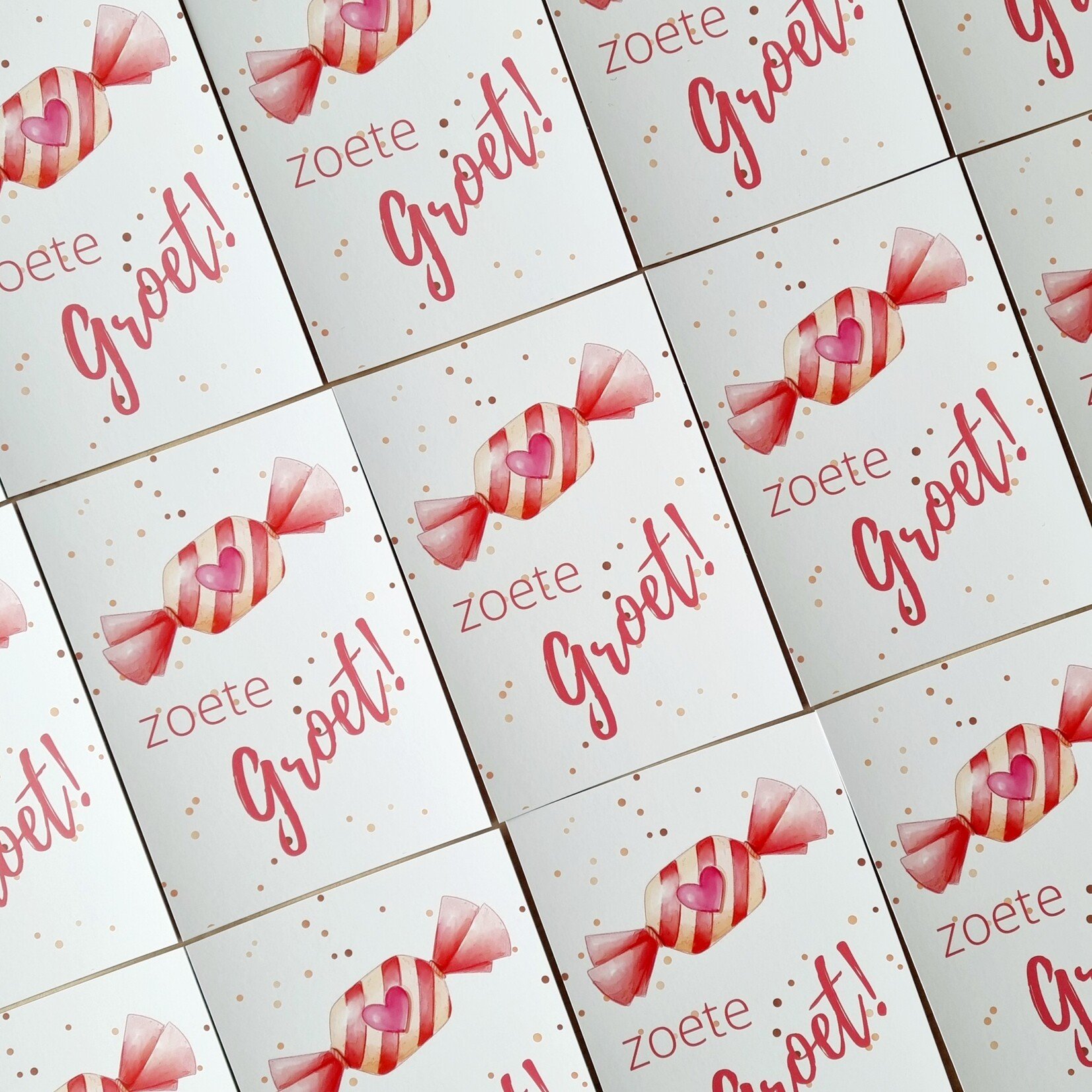 ZoeteGroet 5 verschillende Mono Kleuren Mix 500gr Snoepbox !