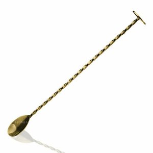 Lumian Barspoon met Muddler 30 CM  - Geborsteld Goud Lumian Barspoon met Muddler 30 CM  - Geborsteld Goud