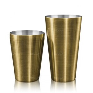 Lumian Boston Cocktailshaker 28-18 oz - Geborsteld goud