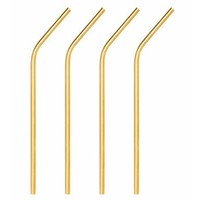 Drinking Straws / Rietjes - Gold / Goud - 4 Stuks