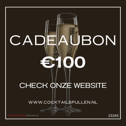 Cocktailspullen.nl Cocktailspullen.nl - Cadeaubon €100,-