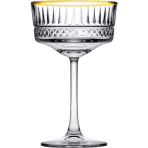 Pasabahce Pasabahce - Elysia Champagne Coupe 26 cl Gold Rim - 4 Stuks Pasabahce Pasabahce - Elysia Champagne Coupe 26 cl Gold Rim - 4 Stuks