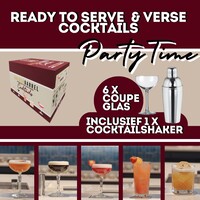 GoldenBarrel - Kant En Klare Verse Cocktails - 5L - Inclusief Shaker & Glazen 6 stuks