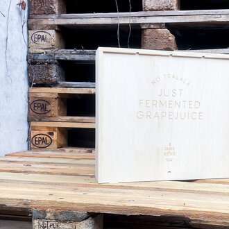 A taste affair Houten wijnkist —  4 flessen