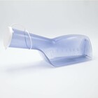 - Urinaal Man Plastiek Glashelder met Wit Deksel