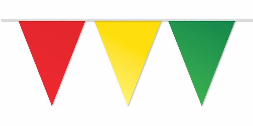 Vlaggenlijn Rood / Geel / Groen 10M