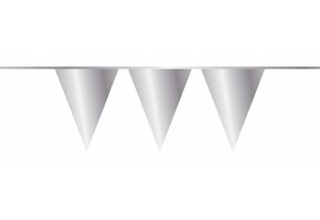 Vlaggenlijn Metallic Zilver 10M