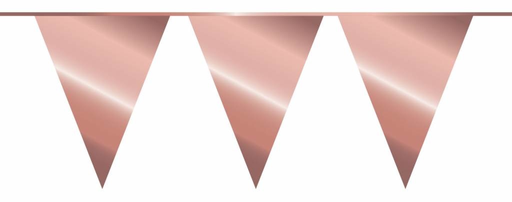 Vlaggenlijn Metallic Rosé Goud 10M
