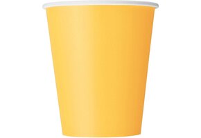 Bekertjes Geel 250ml (8ST)