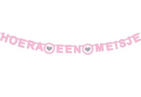 Letterslinger "Hoera een Meisje" (1ST)