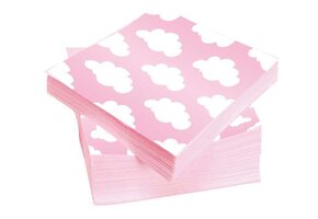 servetten Wolkjes Baby Roze (20ST)