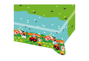 Plastic Tafelkleed Farm Fun 120cm x 180cm (1ST)
