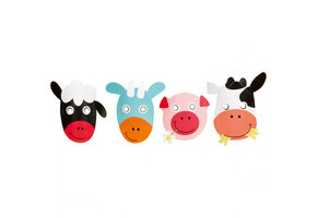 Kindermaskers Farm Fun (8ST)