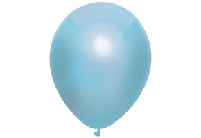 Ballonnen Metallic Baby Blauw (15ST)