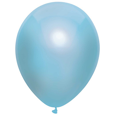 Ballonnen Metallic Baby Blauw (15ST)