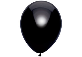 Ballonnen Metallic Zwart (15ST)