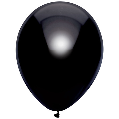 Ballonnen Metallic Zwart (15ST)