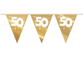 Vlaggenlijn Metallic Goud 50 (10M)